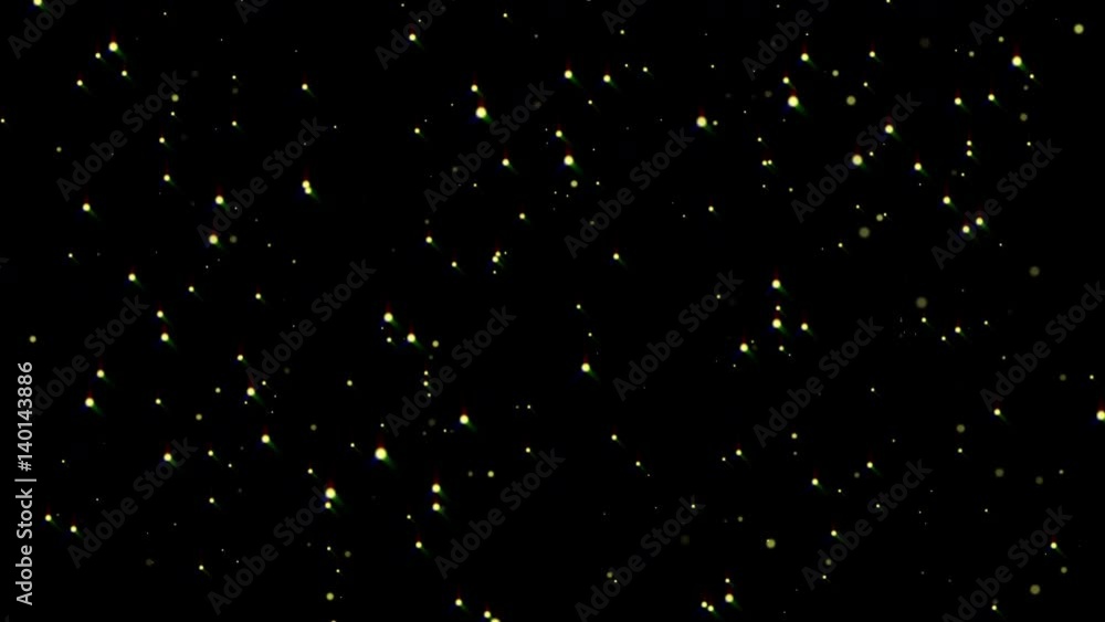 Poster abstract particle on black background