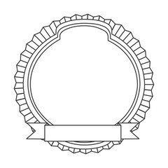 figure emblem with symbols inside icon, vector illustraction design