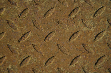 Rusty metal with pattern