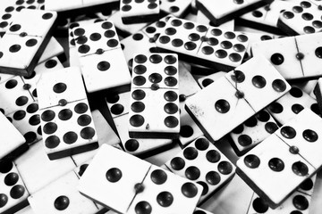 Ivory and Bone Antique Dominoes 