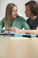 Fototapeta premium A couple learning