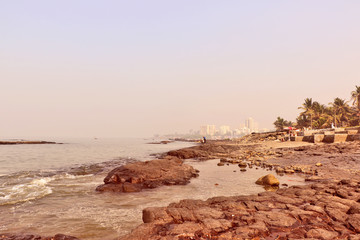 Beautiful beach in Mumbai, Maharashtra