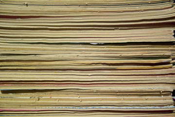 Vintage Magazines and Comics in a Pile