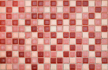 Red Tone Mosaic Background