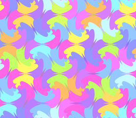 Iridescent mosaic from butterflies. Seamless pattern.