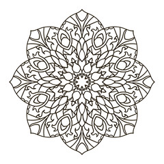 Mandala. Ethnic decorative element.