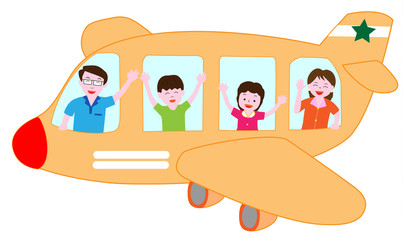 家族で空の旅