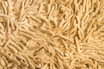 Yellow carpet flooring