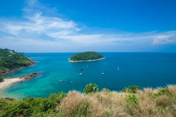  High angle view sea view Phuket Thailand