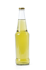 bottle of beer on white background