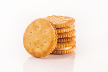biscuits isolated on white background