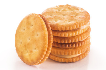 biscuits isolated on white background