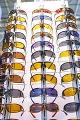 Sports glasses in shop