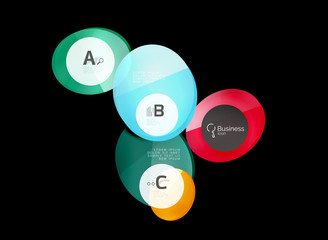 Geometrical abstract infographics banner template