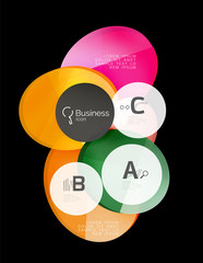 Geometrical abstract infographics banner template