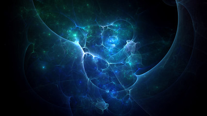 Illustrated fractal background 