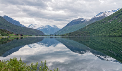 Fototapeta na wymiar Oppstrynsvatnet lake, Norway.