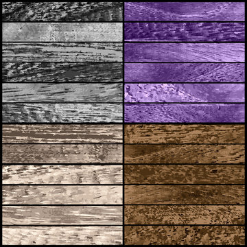 Set of Wood texture. Vector