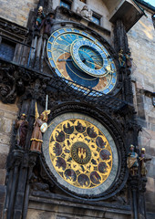 Fototapeta na wymiar The medieval Astronomical Clock in Prague