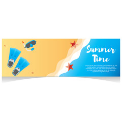 Summer illustration banner - 140172235