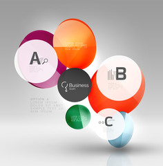 Circle abstract background