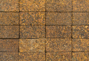Laterite block wall pattern texture