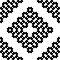 Design seamless monochrome waving decorative pattern
