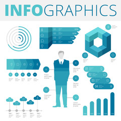 Infographics design elements for business