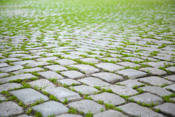 Block-stone pavement background