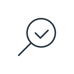 search line icon on white background