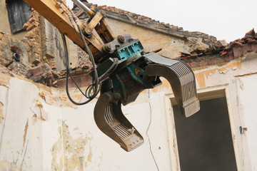 Demolition eines Hauses in Wien