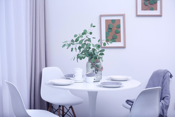 Stylish dining room interior
