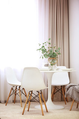 Stylish dining room interior