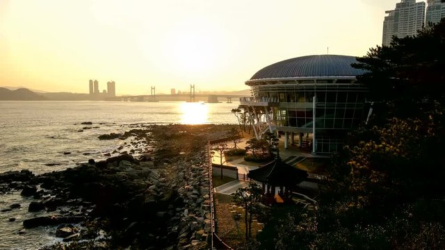 저녁 해운대 누리마루 APEC 회의장