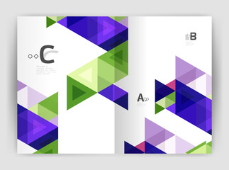 Print triangle modern print template