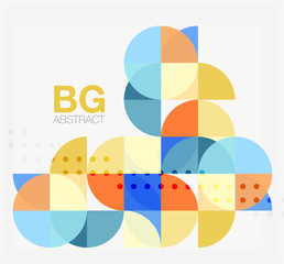 Vector circle abstract background