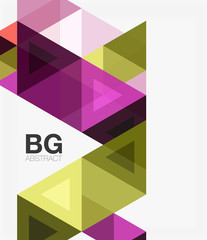 Triangles abstract background