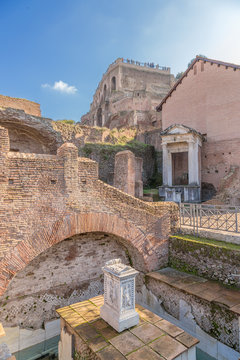 Rome, Italy. Roman Forum: Lake of Juthurna