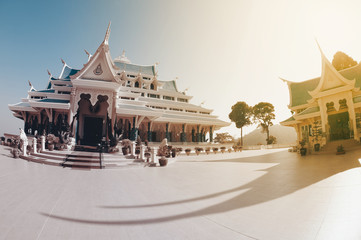Thai temple is in Wat Pa Phu Kon ,Northeastern of Thailand.