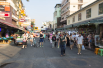 Khao San blur background © silentgunman
