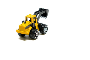 Back Hole tractor isolated on white background