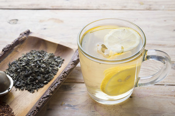 Water lemon and ice (green tea)