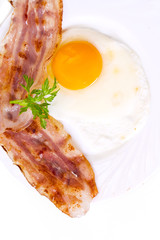 Fried egg with bacon
