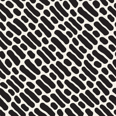 Abstract Background With Rounded brush strokes. Doodle Vector Seamless Pattern.