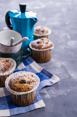 Muffin with raisins