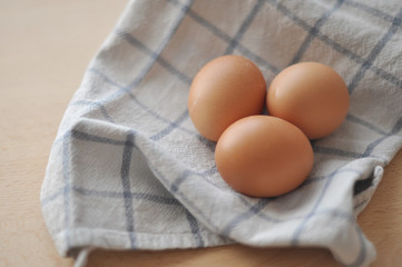 Brown eggs