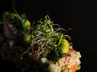 Vegetarian salad olivier