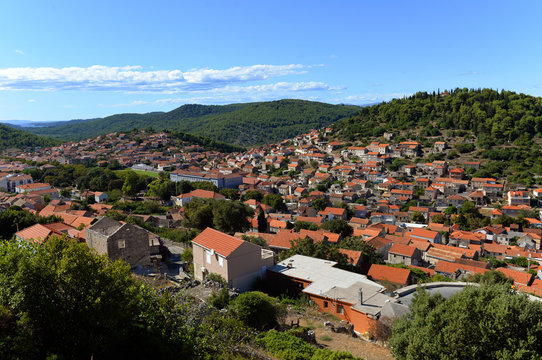 Croatian town Blato on island of Korcula, Croatia