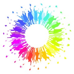 Graduation ceremony - colorful