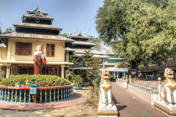 Buddhist temple on Maheskhali Island, near Cox's Bazar in Bangladesh
